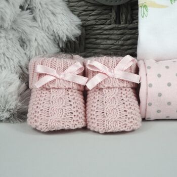Bobtail Bunny Pink New Baby Gift Hamper, 5 of 6