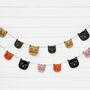 Wooden Cat Bunting, thumbnail 1 of 3