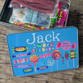 Personalised Sweet Sixteen Birthday Milestone Tin, 10 of 10