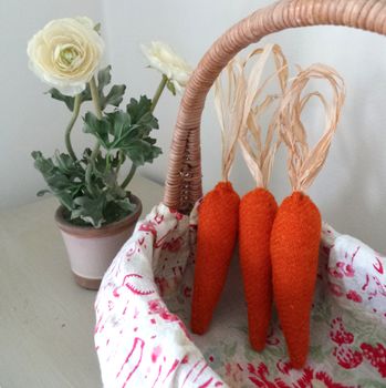 Harris Tweed Wool Fabric Carrots, 3 of 8