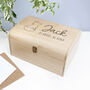 Personalised Baby Fox Wooden Keepsake Chest, thumbnail 6 of 7