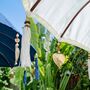 Handmade Balinese Garden Parasol – White Cotton, thumbnail 3 of 4