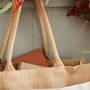 Personalised Autumn Pumpkin Patch Canvas And Hessian Tote Bag, thumbnail 3 of 3