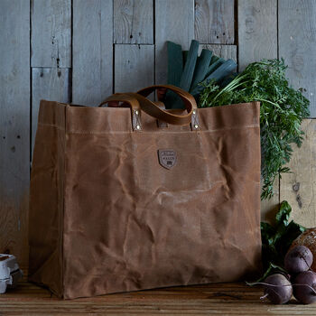 Waxed Canvas Tote Bag, 5 of 10