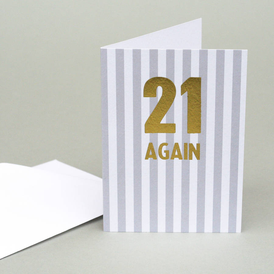 Image of '21 Again' Card