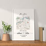 'Our Sweet Home' Vintage Location Map Print, thumbnail 6 of 10