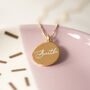 Breathe Engraved Personalised Sterling Silver Necklace, thumbnail 4 of 12