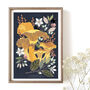 A4 Chanterelle Giclée Art Print, thumbnail 2 of 3