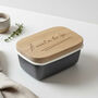 Farmhouse 'A Moment On The Lips' Enamel Butter Dish, thumbnail 1 of 6
