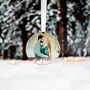 Personalised Photo First Christmas Engaged Decoration, thumbnail 6 of 9