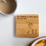 Personalised Engraved Bamboo Cricket Coaster, thumbnail 1 of 4