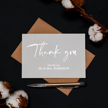 Personalised Wedding Day Thank You Cards, 9 of 9