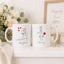 Couples Wedding Pencil Mr And Mrs Mug Set, thumbnail 3 of 6