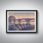 Richmond London Travel Poster Art Print, thumbnail 1 of 8