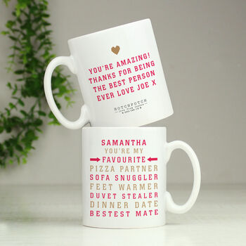 Valentines Gifts For Him My Favourite Person Coffee Mug, 2 of 7