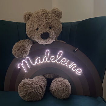 Personalised Rainbow Neon Sign, 3 of 3