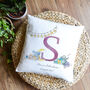 New Baby Initial Cushion, thumbnail 2 of 5