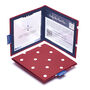 Blue Badge Parking Permit Wallet In Spotty Red, thumbnail 2 of 3