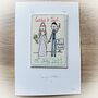 Wedding Card, Personalised, Embroidered, thumbnail 9 of 12