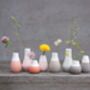 Set Of Four Ombre Mini Bud Vases, thumbnail 1 of 5