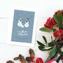 'To My Mum And Stepdad' Christmas Card Snowmen, thumbnail 4 of 7