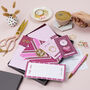 Pink And Burgundy Stationery Box, thumbnail 4 of 11
