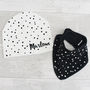 Personalised Dotty Baby Hat, thumbnail 4 of 4