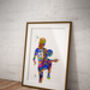 Ladies Footballer Abstract Print, thumbnail 3 of 3