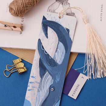 Blue Whale Metal Bookmark, 2 of 4