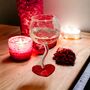 Personalised Red Heart Wine Glass, thumbnail 2 of 5