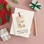 Personalised Engraved Letter Keepsake New Baby Card, thumbnail 2 of 7