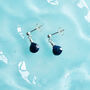 Sapphire Drop Stud Earrings Second Light Collection, thumbnail 2 of 4