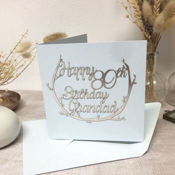 Personalised 80th Birthday Card For Grandad, 9 of 12