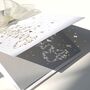 Laser Cut Wedding Word Love Diamond Card, thumbnail 4 of 12