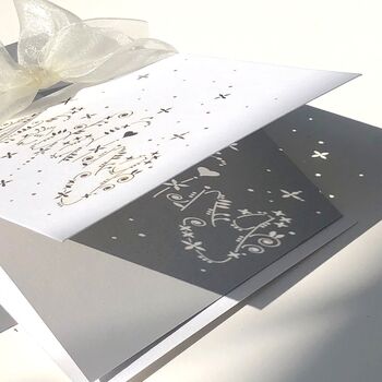 Laser Cut Wedding Word Love Diamond Card, 4 of 12