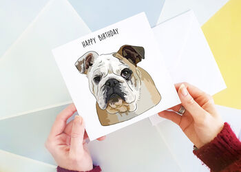 Bulldog Birthday Card, 2 of 2