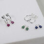 Hampton Sterling Silver Hoop Earrings, thumbnail 1 of 5