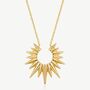 Women's Sun Pendant Necklace In 18k Gold, thumbnail 2 of 4