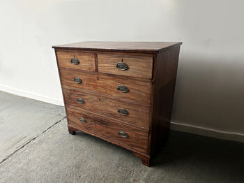 19th Century Georgian Antique Mahogany Chest Of Drawers, 3 of 12
