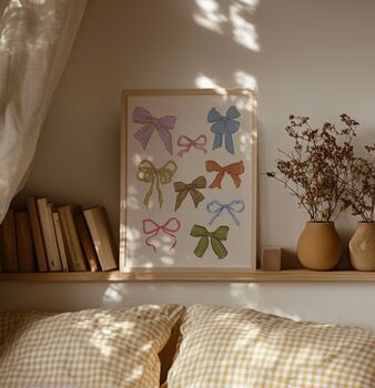 Cottage Core Bows Print, 2 of 4