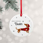 Personalised Little Dog Christmas Ornament, thumbnail 1 of 5