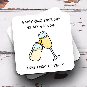 Personalised Mug 'First Birthday As My Grandad', 2 of 2