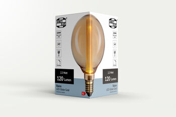 Vintlux Rainn 95mm Globe Gold Dimmable LED Bulb, 2 of 4
