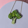 Hand Embellished Broccoli Statement Necklace, thumbnail 1 of 3