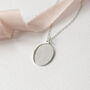 Wildflowers Engraved Personalised Silver Necklace, thumbnail 5 of 12