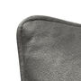Super Soft Velvet Piped Cushion Pillow 43cm Slate Grey, thumbnail 2 of 3