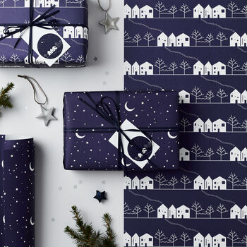 Stars And Moons Wrapping Paper Set, 5 of 6