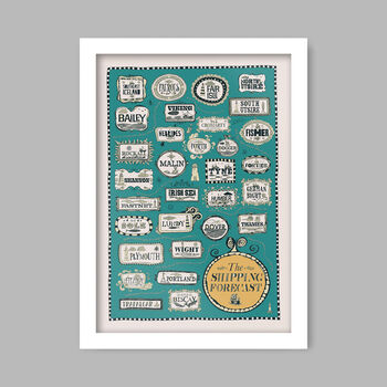 Shipping Forecast Coastal Print, 2 of 5