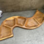 56cm Handcrafted Teak Wooden Snake Bowl – Serving Dish, thumbnail 8 of 12