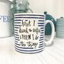 Breton Design 'First I Drink The Tea' Ceramic Mug, thumbnail 3 of 5